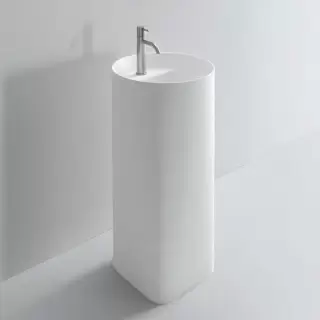 NOORTH milldue edition Раковина 44.6х88 см, 1 отв., напольная, слив в пол, цвет: белый