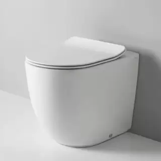 Artceram File 2.0 Унитаз напольный 37х52см, безободковый, слив универсальный, турбо смыв the.reel, saniglaze, цвет: белый глянцевый