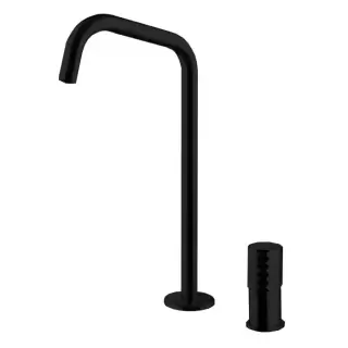 Fima Carlo Frattini Spillo Tech Смеситель для раковины, на 2 отв., с донным клапаном, цвет: черный матовый