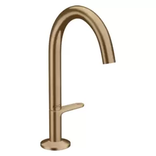 Axor One Смеситель для раковины Sel 170, на 1 отв., с донным клапаном Push-Open, цвет: шлифованная бронза