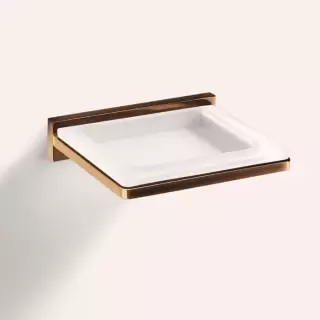 Colombo Look Мыльница подвесная, цвет: PVD Vintage/матовое стекло