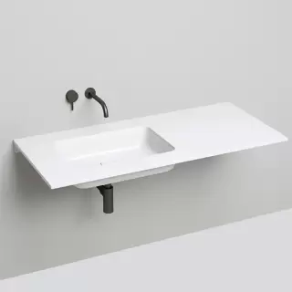 Salini Marea Раковина врезная снизу 55х38х12.6cм, без отв., без перелива, S-Stone, цвет: белый матовый