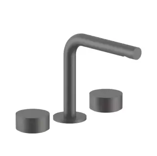 Fantini AF/21 Смеситель для раковины, 3 отв., излив: 15.5 см, цвет: Matt Gun Metal PVD