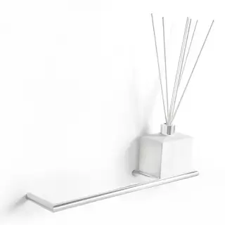 3SC Guy Полотенцедержатель и ароматический диффузор, 40см.,  справа, подвесной, композит Solid Surface, цвет: белый матовый/белый матовый