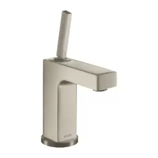Axor Citterio Смеситель для раковины 110, на 1 отв., излив: 10.4cм., с донным клапаном, цвет: шлифованный никель