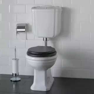 Globo Paestum Унитаз напольный 58х37,5см, слив в пол,  со средней трубой, фурнитурой, цвет: белый/хром