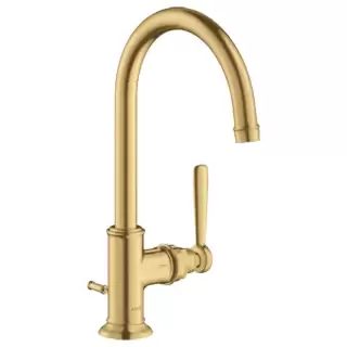 Axor Montreux Смеситель для раковины 210, на 1 отв., с донным клапаном, цвет: шлифованное золото