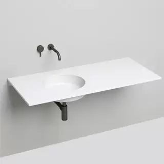 Salini Marea Раковина врезная снизу 42х42х12.8cм, без отв., без перелива, S-Stone, цвет: белый матовый