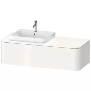 Duravit Happy D.2 Plus Тумба подвесная 130x48х35.4см, с раковиной и 1 ящиком, SX, цвет: белый глянцевый