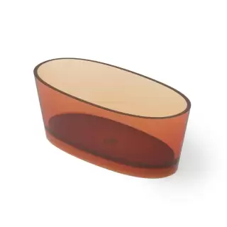 Dea Design Nature Ванна 160х75х60см., отдельностоящая, Glasstech, прозрачная смола, цвет: Sunset R1