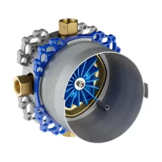 Duravit Bluebox Универсальная скрытая часть смесителя для ванны, душа и термостата 3/4", с запорными клапанами