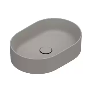 Catalano Zero Раковина 50x35см, накладная, без отв., без перелива, цвет: Tortora Satinato