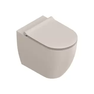 Catalano Sfera Унитаз напольный 54x35см, безободковый, смыв Tornado, покрытие Twinglaze+, цвет: Seta Satinato