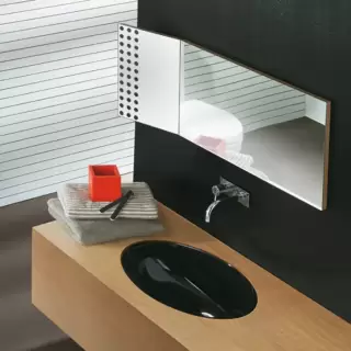 Simas Lft Spazio Раковина 66х39см., встраиваемая, без отв., цвет: черный глянцевый