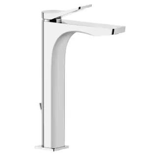 Gessi Rilievo Смеситель для раковины на 1 отв. с донным клапаном h=301мм, излив 159мм , цвет: хром