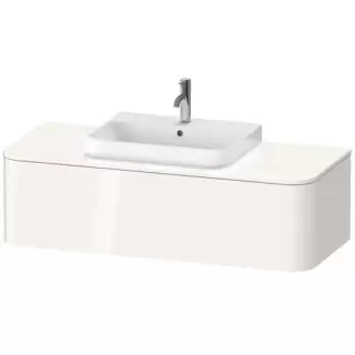 Duravit Happy D.2 Plus Тумба подвесная 130x48х35.4см, с раковиной и 1 ящиком, цвет: белый глянцевый