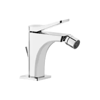 Gessi Rilievo Смеситель для биде на 1 отв., с донным клапаном излив 114мм, цвет: хром