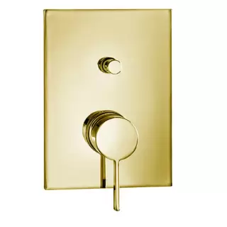 Almar Thin Core Смеситель для душа, встраиваемый, на 2 потребителя, цвет: золото PVD