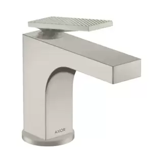 Axor Citterio Смеситель для раковины 90, на 1 отв., с донным клапаном, текстура, цвет: сталь