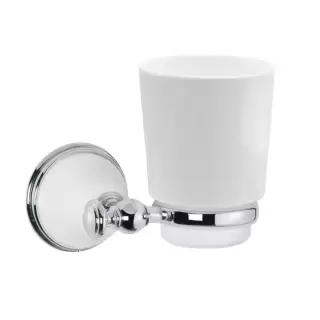 TW Harmony 109 Стакан подвесной, керамический (белый), цвет: белый/хром