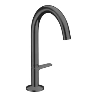 Axor One Смеситель для раковины Sel 170, на 1 отв., с донным клапаном Push-Open, цвет: шлифованный черный хром