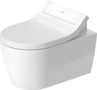 Duravit ME by Starck Унитаз подвесной 57х37 см, безободковый, HygieneFlush для SensoWash, цвет: белый
