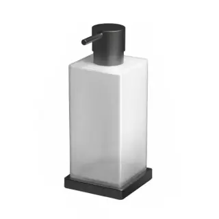 Colombo Look Дозатор для жидкого мыла, настольный, цвет: PVD графит матовый/матовое стекло
