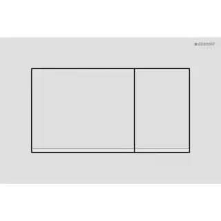 Geberit Sigma20 Клавиша для двойного смыва, квадратная, цвет: белый матовый