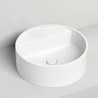 Salini Armonia Top 202 Раковина накладная 45х45х11.6см., без отв., донный клапан, материал: S-Sense, цвет: белый глянцевый