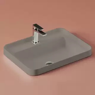 Artceram Fuori Scala Раковина 60х45 см, встраиваемая, с 1 отв.под смеситель,без перелива, цвет: tortora