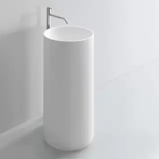 NOORTH milldue edition Раковина 44х87 см, без отв., напольная, слив в пол, цвет: белый