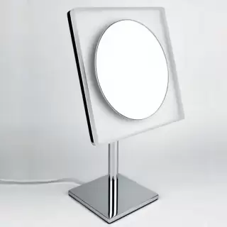 Colombo Complementi Зеркало косметическое, настольное, х3, подсветка, цвет: хром