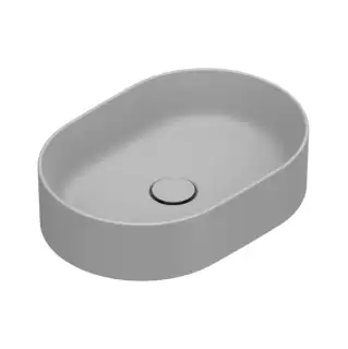 Catalano Zero Раковина 50x35см, накладная, без отв., без перелива, цвет: Cemento Satinato