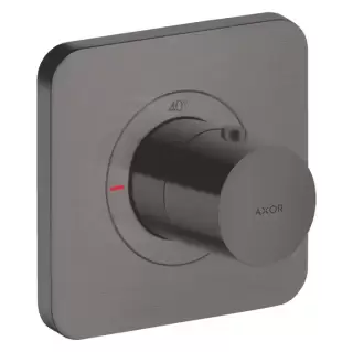 Axor Citterio E Смеситель для душа, термостатический, встраиваемый, на 1 выход, (внешняя часть), цвет: шлифованный черный хром