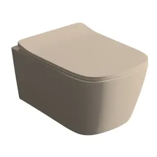 Artceram A16 Унитаз подвесной 36x52см, безободковый, saniglaze, the.reel, цвет: sand