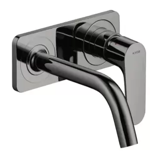 Axor Citterio M Смеситель для раковины, встраиваемый, излив: 16.7см., с панелью, цвет: полированный черный хром