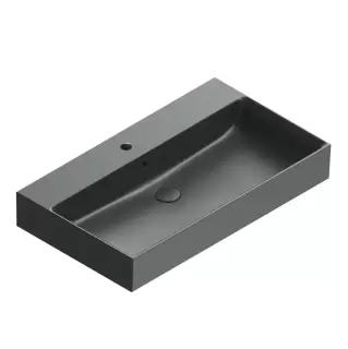 Catalano Premium Раковина 80x47см, с 1 отв., цвет: черный матовый