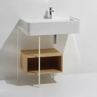 Simas Ratio Раковина чаша подвесная 75x46xh18 см, с 1 отв. для смесителя, без перелива, цвет: белый