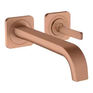 Axor Citterio E Смеситель для раковины, встраиваемый, излив: 22.1см., цвет: шлифованное красное золото