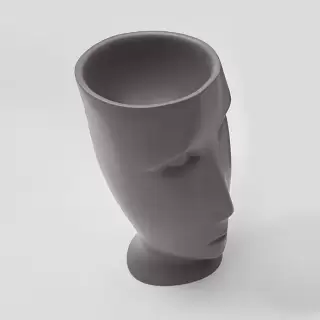 Kerasan Artwork Раковина 45х51х94.5 см, без отв., свободностоящая "MOLOCO", слив в стену, цвет: Ferro matt