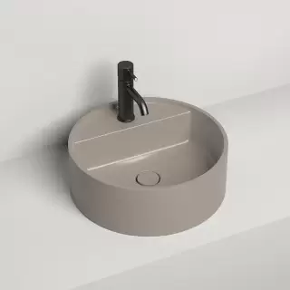 Salini Armonia Top 202 Раковина накладная 45х45х11.6см., с 1 отв., материал: S-Stone, цвет: RAL7006 матовый