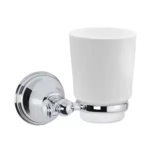 TW Harmony 109 Стакан подвесной, керамический (белый), цвет: хром