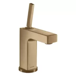 Axor Citterio Смеситель для раковины 110, на 1 отв., излив 10.4см., без донного клапана, цвет: шлифованная бронза