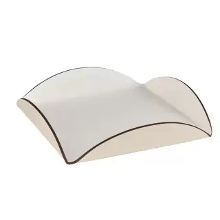 ADJ Подставка для сервировки, 15x15 см., цвет: белый/панна котта