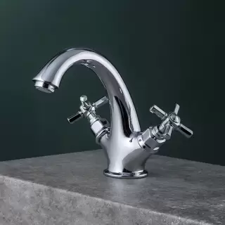 Gattoni TRD Смеситель для раковины, 1 отв., ручки Paris, цвет: хром