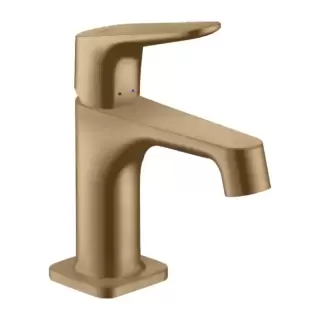 Axor Citterio M Смеситель для раковины 70, на 1 отв., с донным клапаном, цвет: шлифованная бронза