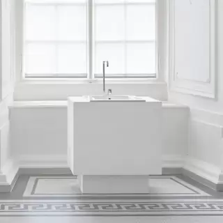 Bette One Раковина встраиваемая на столешницу 80&times;49.5&times;13см, с 1 отв., с переливом, сталь, цвет: белый