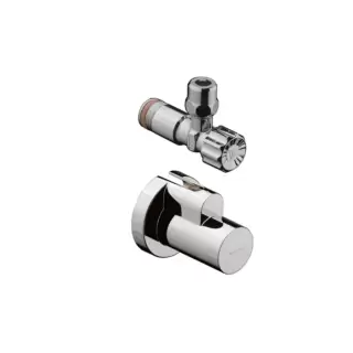 Hansgrohe Угловой вентиль, с декоративной накладкой, цвет: хром