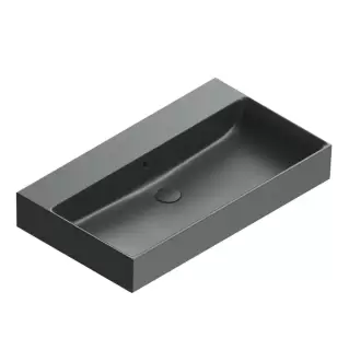 Catalano Premium Раковина 80x47см, без отв., цвет: черный матовый