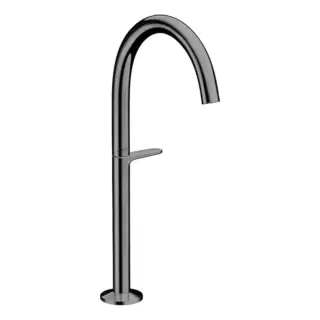 Axor One Смеситель для раковины Sel 260, на 1 отв., высокий, с донным клапаном Push-Open, цвет: полированный черный хром